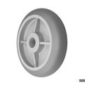 Durastar Wheel; 8X2 Thermoplastic Rubber (Donut) (Gray|Gray); 1-3/16 Plain Bore 820DPR84X